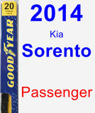 Passenger Wiper Blade for 2014 Kia Sorento - Premium