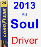 Driver Wiper Blade for 2013 Kia Soul - Premium