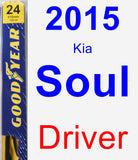 Driver Wiper Blade for 2015 Kia Soul - Premium