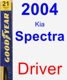 Driver Wiper Blade for 2004 Kia Spectra - Premium