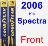 Front Wiper Blade Pack for 2006 Kia Spectra - Premium