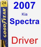 Driver Wiper Blade for 2007 Kia Spectra - Premium