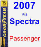 Passenger Wiper Blade for 2007 Kia Spectra - Premium