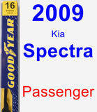 Passenger Wiper Blade for 2009 Kia Spectra - Premium