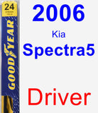Driver Wiper Blade for 2006 Kia Spectra5 - Premium