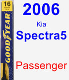 Passenger Wiper Blade for 2006 Kia Spectra5 - Premium