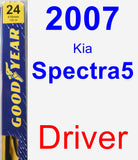 Driver Wiper Blade for 2007 Kia Spectra5 - Premium