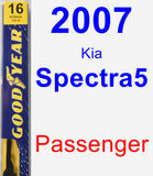 Passenger Wiper Blade for 2007 Kia Spectra5 - Premium