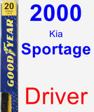 Driver Wiper Blade for 2000 Kia Sportage - Premium