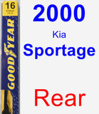 Rear Wiper Blade for 2000 Kia Sportage - Premium