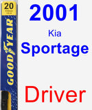 Driver Wiper Blade for 2001 Kia Sportage - Premium