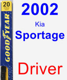 Driver Wiper Blade for 2002 Kia Sportage - Premium