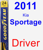 Driver Wiper Blade for 2011 Kia Sportage - Premium