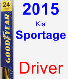 Driver Wiper Blade for 2015 Kia Sportage - Premium