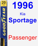 Passenger Wiper Blade for 1996 Kia Sportage - Premium