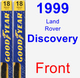 Front Wiper Blade Pack for 1999 Land Rover Discovery - Premium