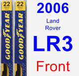 Front Wiper Blade Pack for 2006 Land Rover LR3 - Premium