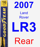 Rear Wiper Blade for 2007 Land Rover LR3 - Premium