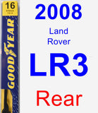 Rear Wiper Blade for 2008 Land Rover LR3 - Premium