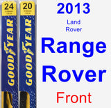 Front Wiper Blade Pack for 2013 Land Rover Range Rover - Premium