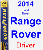 Driver Wiper Blade for 2014 Land Rover Range Rover - Premium