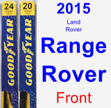Front Wiper Blade Pack for 2015 Land Rover Range Rover - Premium
