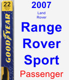 Passenger Wiper Blade for 2007 Land Rover Range Rover Sport - Premium