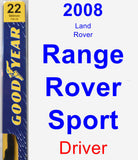 Driver Wiper Blade for 2008 Land Rover Range Rover Sport - Premium