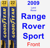 Front Wiper Blade Pack for 2009 Land Rover Range Rover Sport - Premium