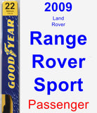 Passenger Wiper Blade for 2009 Land Rover Range Rover Sport - Premium