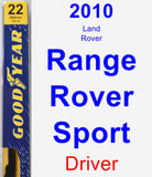 Driver Wiper Blade for 2010 Land Rover Range Rover Sport - Premium
