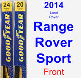 Front Wiper Blade Pack for 2014 Land Rover Range Rover Sport - Premium