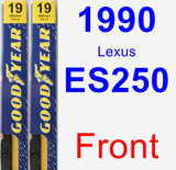 Front Wiper Blade Pack for 1990 Lexus ES250 - Premium