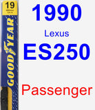 Passenger Wiper Blade for 1990 Lexus ES250 - Premium