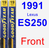 Front Wiper Blade Pack for 1991 Lexus ES250 - Premium