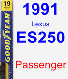 Passenger Wiper Blade for 1991 Lexus ES250 - Premium