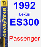Passenger Wiper Blade for 1992 Lexus ES300 - Premium