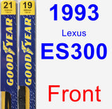 Front Wiper Blade Pack for 1993 Lexus ES300 - Premium