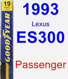 Passenger Wiper Blade for 1993 Lexus ES300 - Premium