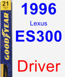 Driver Wiper Blade for 1996 Lexus ES300 - Premium