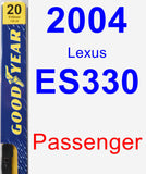 Passenger Wiper Blade for 2004 Lexus ES330 - Premium