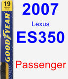 Passenger Wiper Blade for 2007 Lexus ES350 - Premium