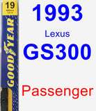 Passenger Wiper Blade for 1993 Lexus GS300 - Premium