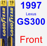 Front Wiper Blade Pack for 1997 Lexus GS300 - Premium