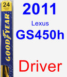 Driver Wiper Blade for 2011 Lexus GS450h - Premium