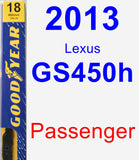 Passenger Wiper Blade for 2013 Lexus GS450h - Premium