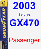 Passenger Wiper Blade for 2003 Lexus GX470 - Premium