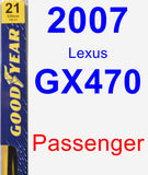 Passenger Wiper Blade for 2007 Lexus GX470 - Premium