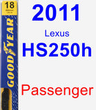 Passenger Wiper Blade for 2011 Lexus HS250h - Premium