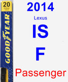 Passenger Wiper Blade for 2014 Lexus IS F - Premium